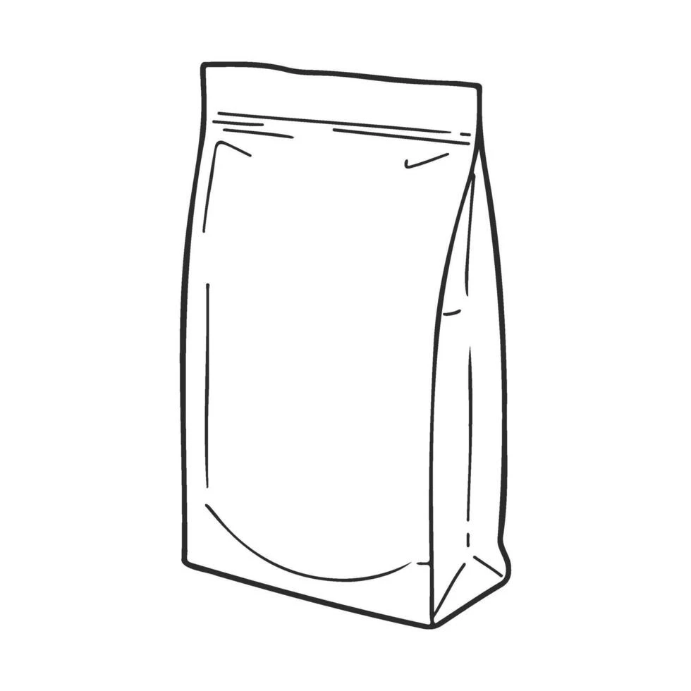 Octagonal Kraft Pouch Bag
