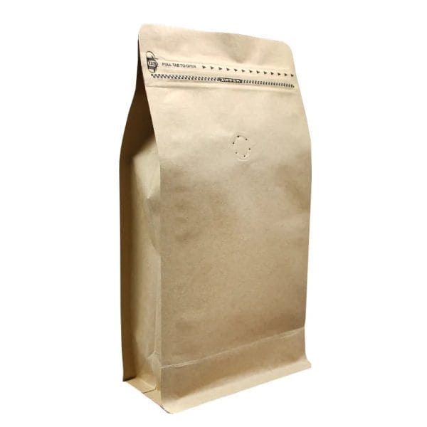 Coffee Bag - High Barrier Stand-Up with Side Zipper & Degassing Valve | Color: Kraft thumbnail