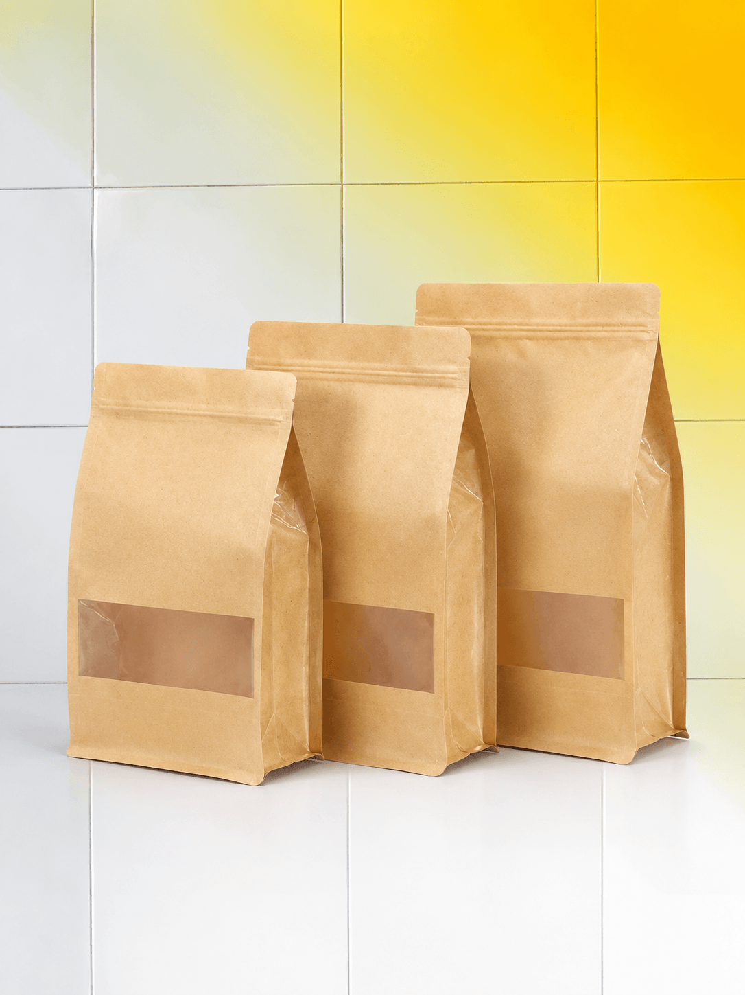 Octagonal Window Stand-Up Pouch Bag thumbnail